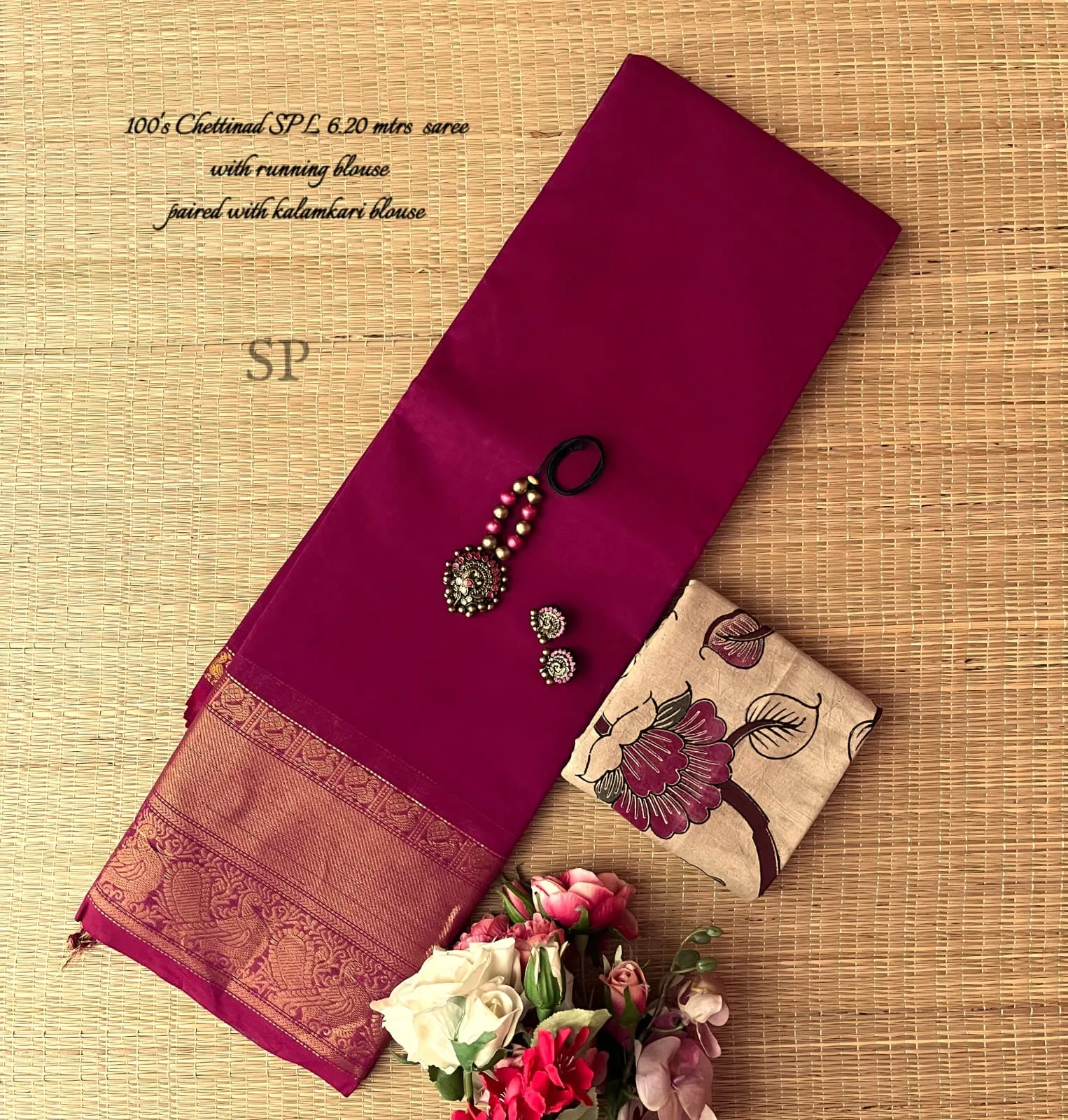 Handloom Inspired Chettinad Cotton Saree